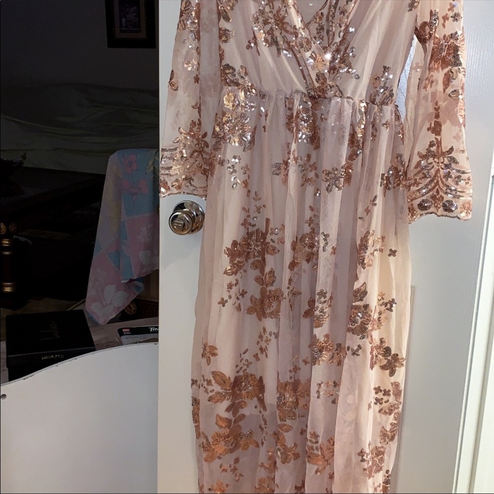 Sequin maxi/midi dress